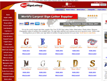Tablet Screenshot of buysignletters.com